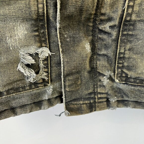Carhartt Mens FR Traditional Jacket Size M Distressed Thrashed Wrecked Faded - Picture 8 of 16
